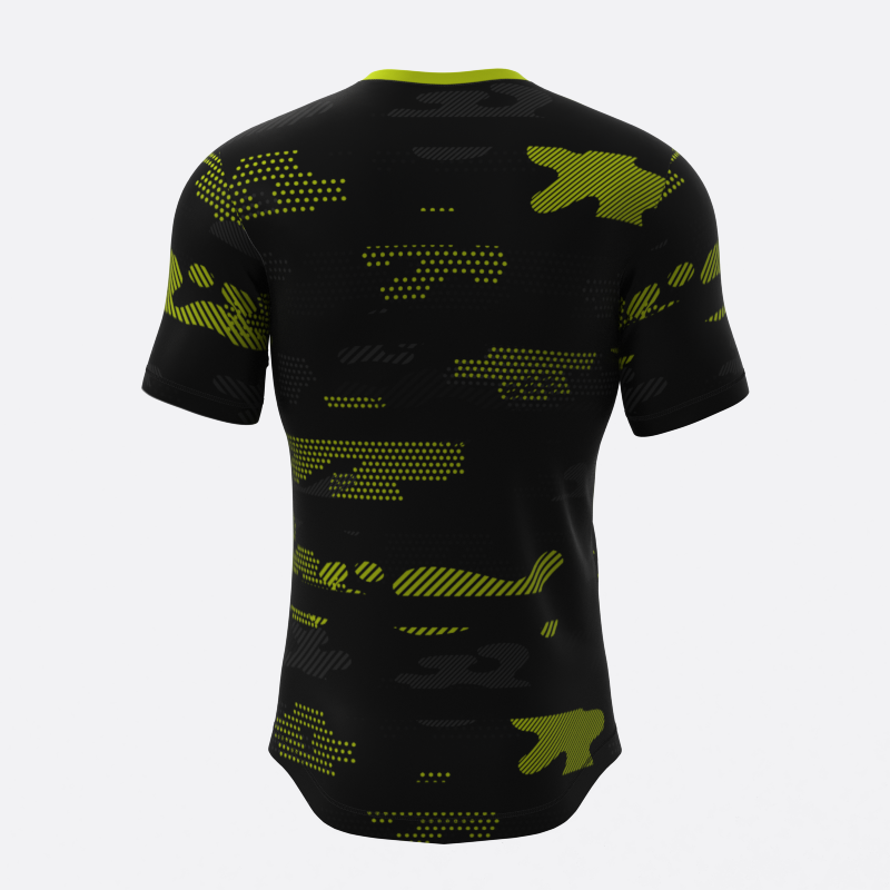 Neon Midnight Camo Compression Tee In Yellow Xtreme Pro Apparel