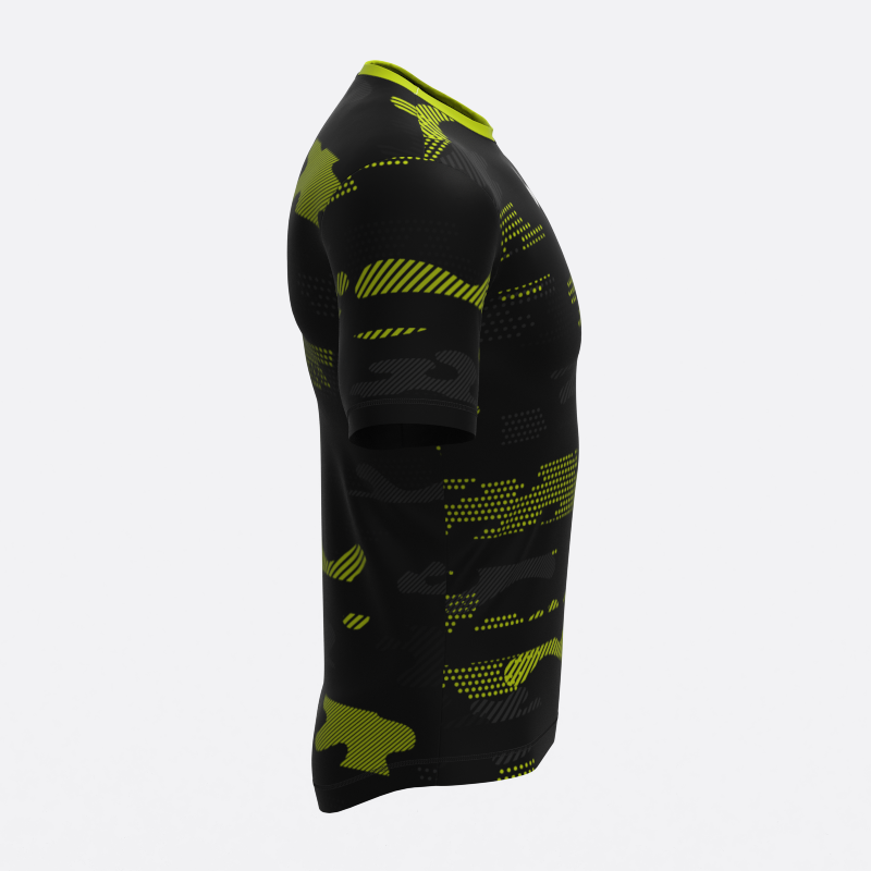 Neon Midnight Camo Compression Tee In Yellow Xtreme Pro Apparel