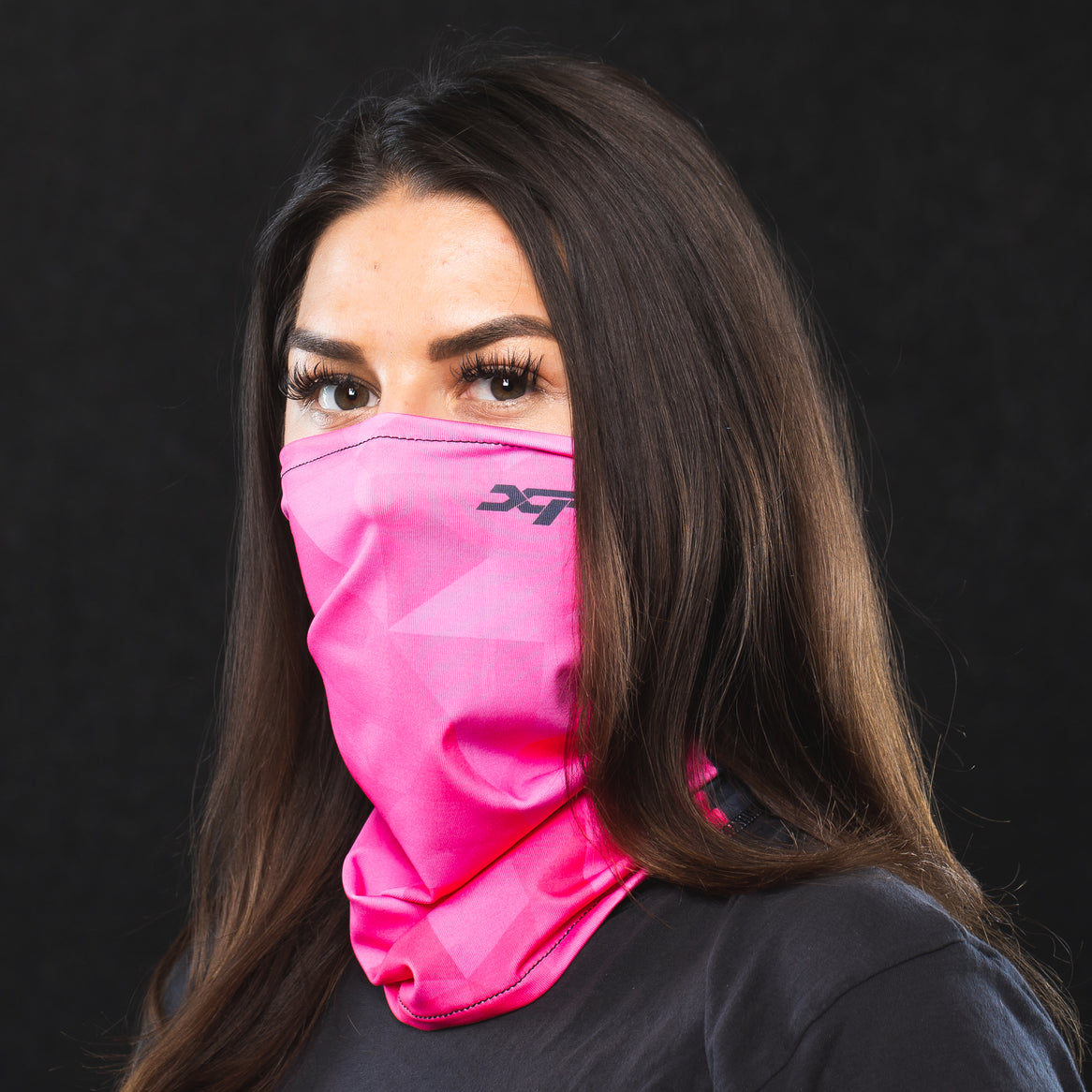 Sublimated Antimicrobial Neck Gaiter in Pink Xtreme Pro Apparel