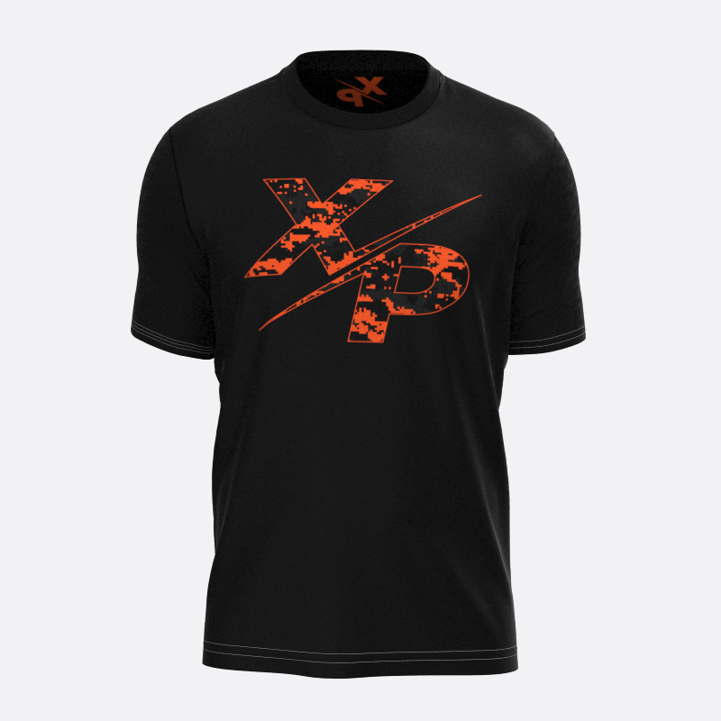 Neon Camo Short Sleeve Fully Sublimated Dry Fit in Orange Xtreme Pro Apparel