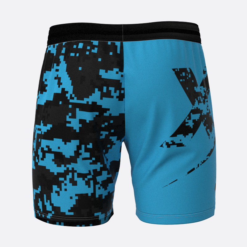 Neon Camo Sport Shorts in Blue Xtreme Pro Apparel