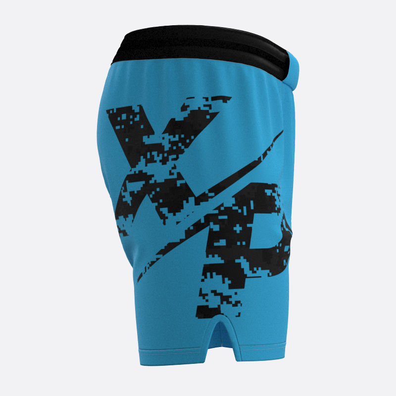 Neon Camo Sport Shorts in Blue Xtreme Pro Apparel