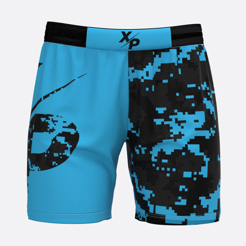Neon Camo Sport Shorts in Blue Xtreme Pro Apparel