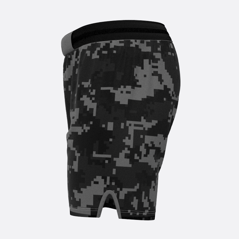 Neon Camo Sport Shorts in Charcoal Xtreme Pro Apparel