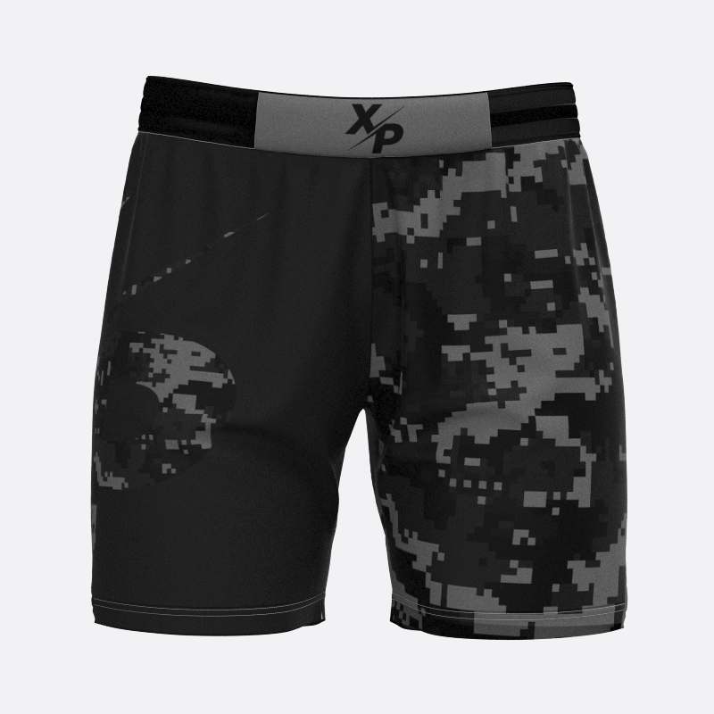 Neon Camo Sport Shorts in Charcoal Xtreme Pro Apparel