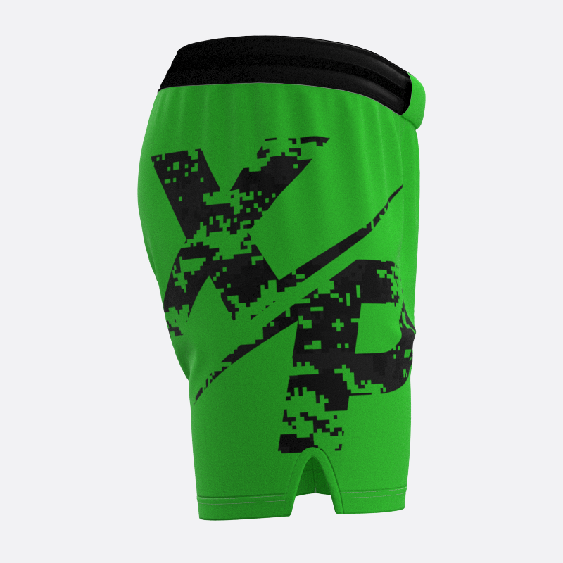 Neon Camo Sport Shorts in Green Xtreme Pro Apparel