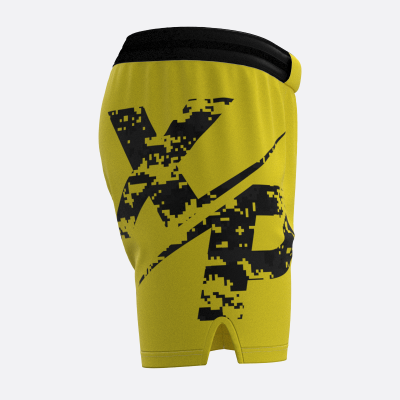 Neon Camo Sport Shorts in Yellow Xtreme Pro Apparel