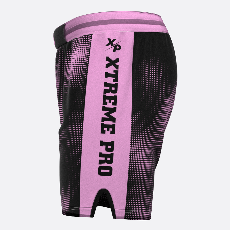 Neon Halftone Sport Shorts in Pink Xtreme Pro Apparel