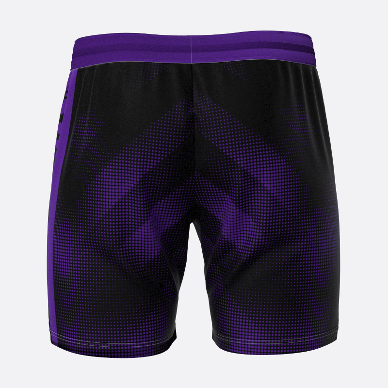 Neon Halftone Sport Shorts in Purple Xtreme Pro Apparel