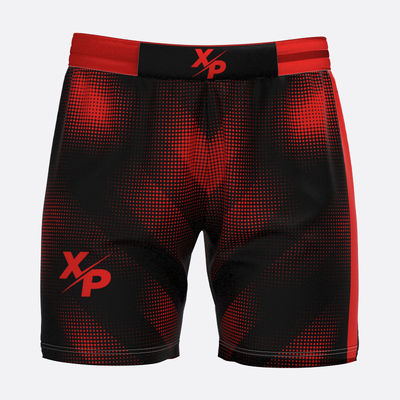 Neon Halftone Sport Shorts in Red Xtreme Pro Apparel