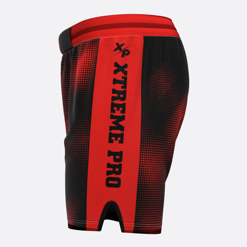 Neon Halftone Sport Shorts in Red Xtreme Pro Apparel