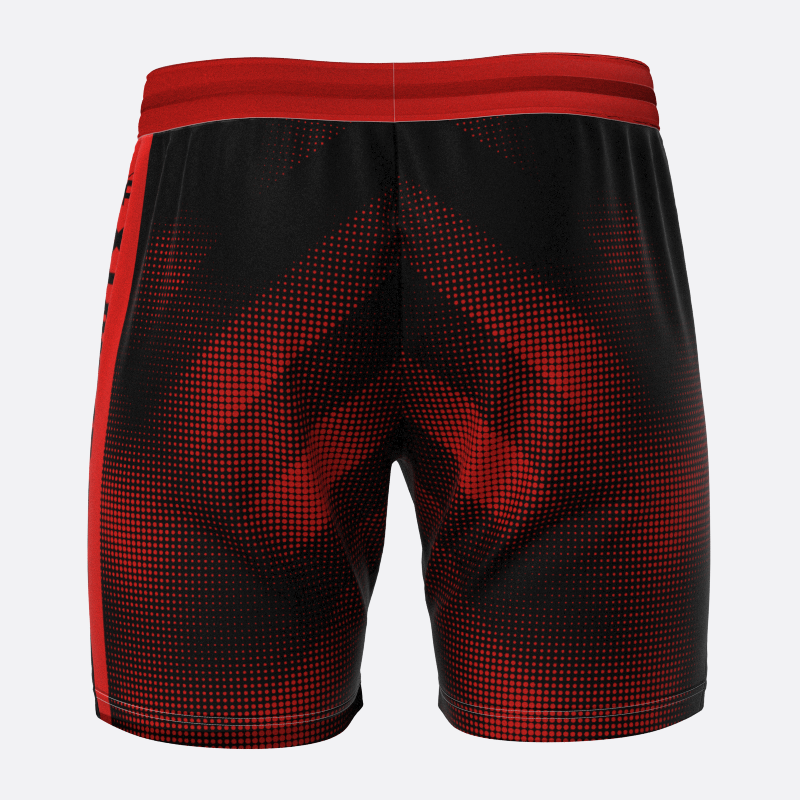 Neon Halftone Sport Shorts in Red Xtreme Pro Apparel
