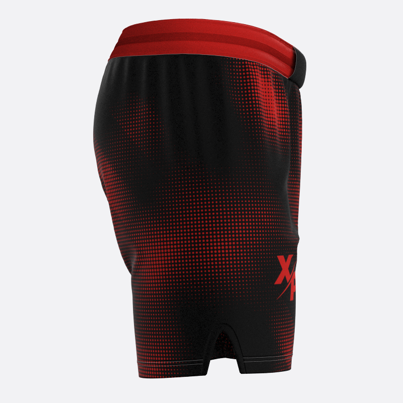 Neon Halftone Sport Shorts in Red Xtreme Pro Apparel