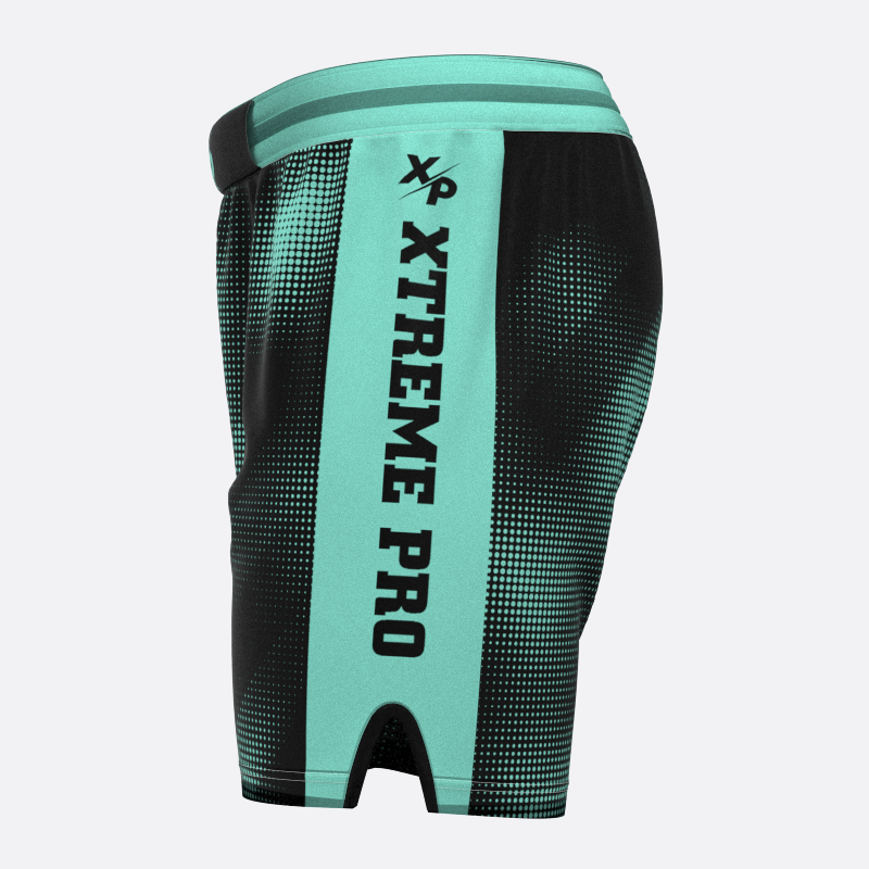 Neon Halftone Sport Shorts in Seafoam Xtreme Pro Apparel