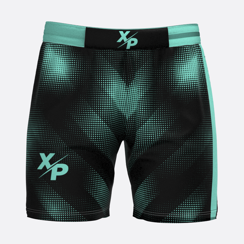 Neon Halftone Sport Shorts in Seafoam Xtreme Pro Apparel