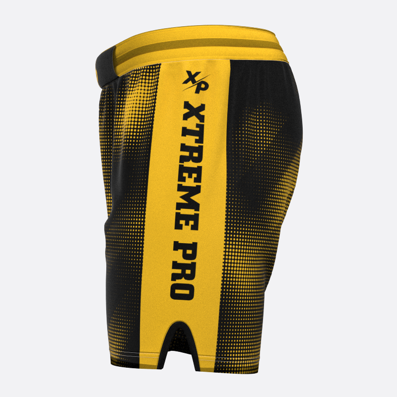 Neon Halftone Sport Shorts in Yellow Xtreme Pro Apparel