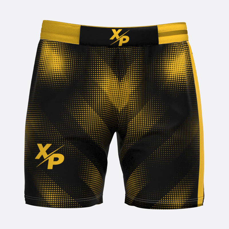 Neon Halftone Sport Shorts in Yellow Xtreme Pro Apparel