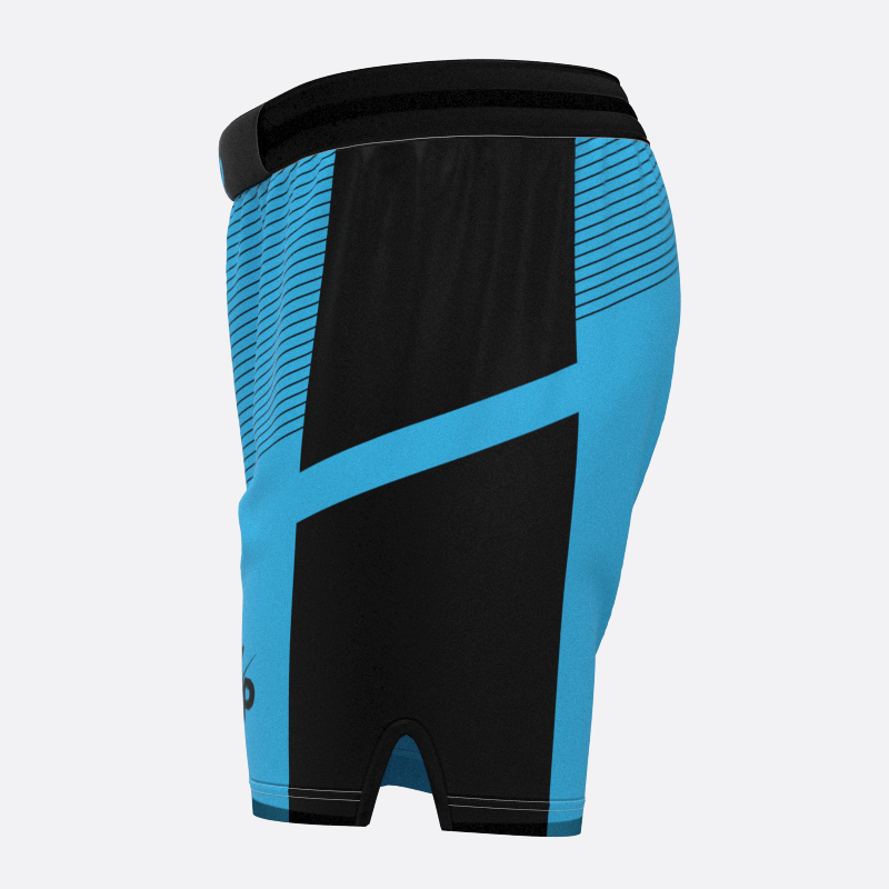 Pinstriped Sport Shorts in Blue Xtreme Pro Apparel