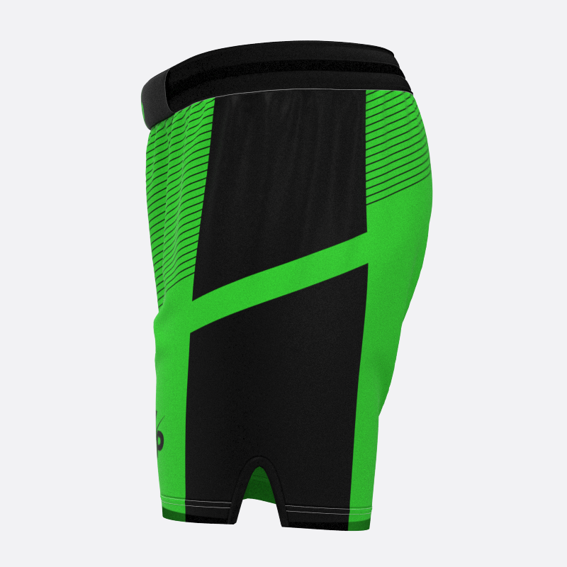 Pinstriped Sport Shorts In Green Xtreme Pro Apparel