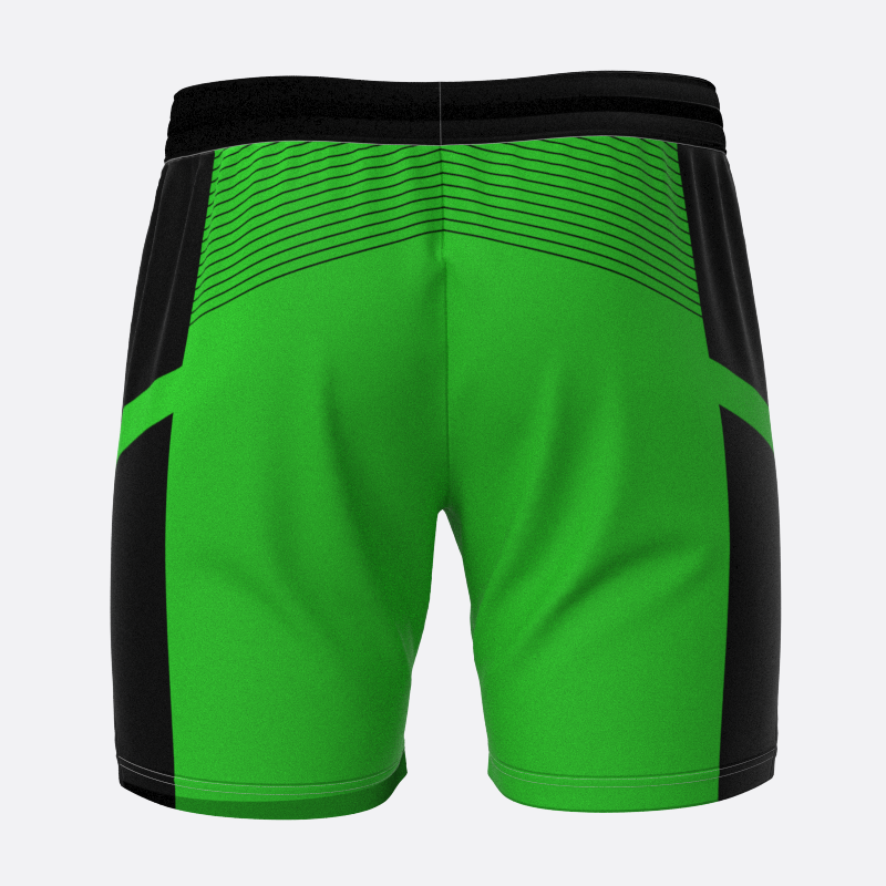 Pinstriped Sport Shorts In Green Xtreme Pro Apparel