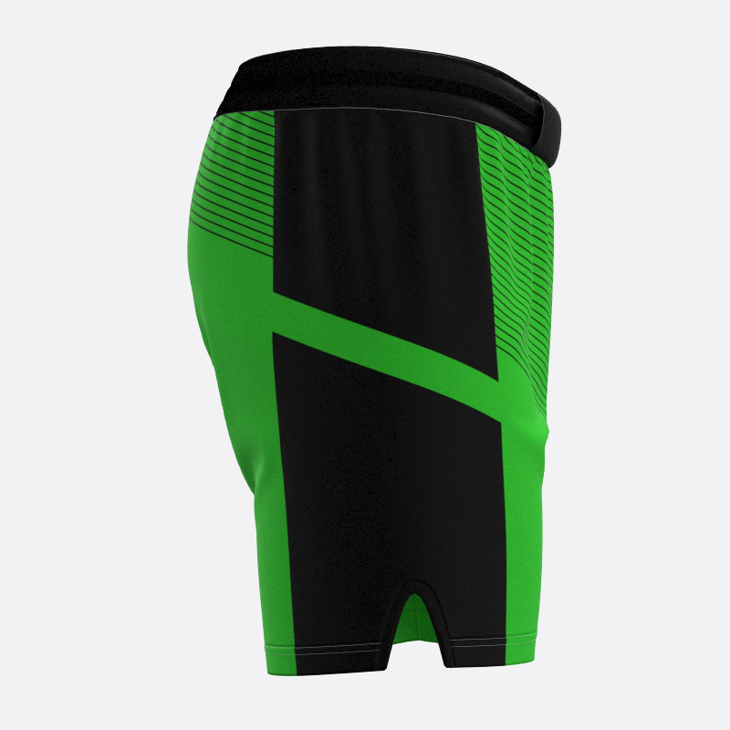 Pinstriped Sport Shorts In Green Xtreme Pro Apparel