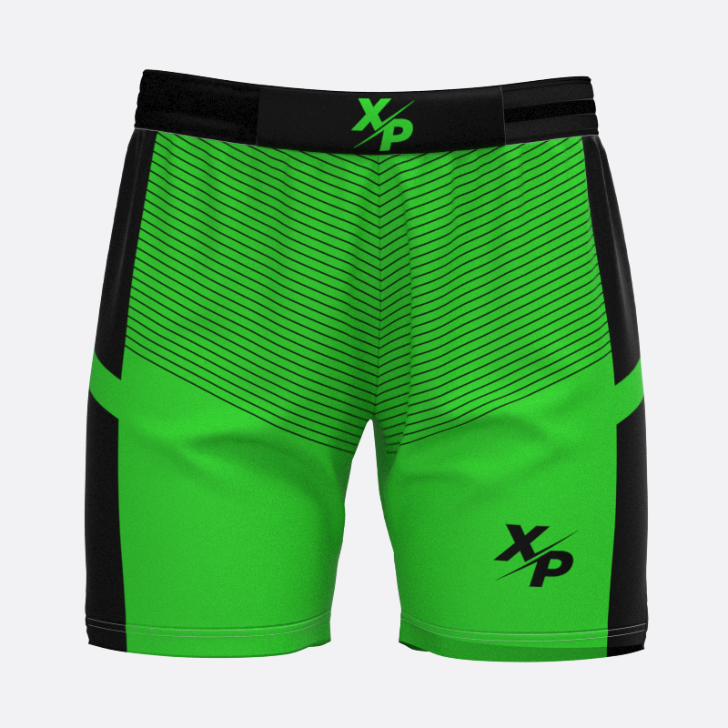 Pinstriped Sport Shorts In Green Xtreme Pro Apparel