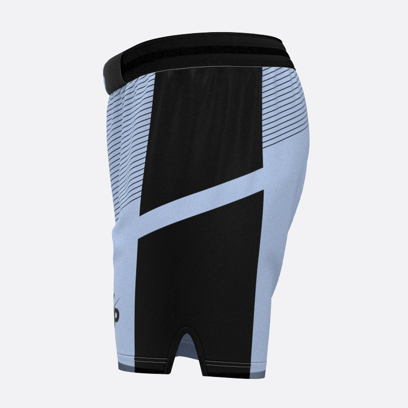 Pinstriped Sport Shorts In Ice Xtreme Pro Apparel