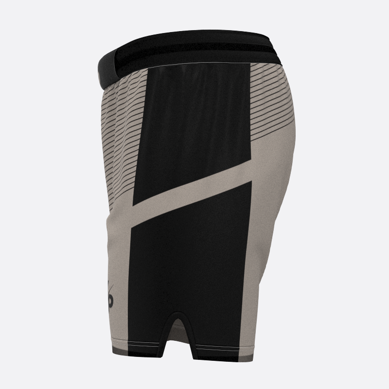 Pinstriped Sport Shorts In Sand Xtreme Pro Apparel