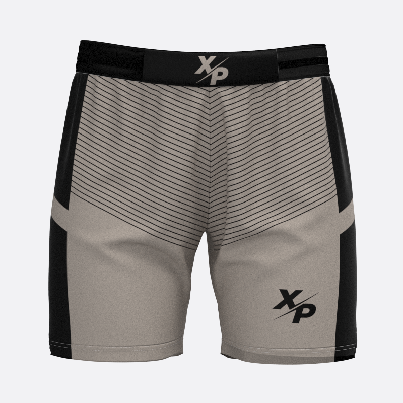 Pinstriped Sport Shorts In Sand Xtreme Pro Apparel