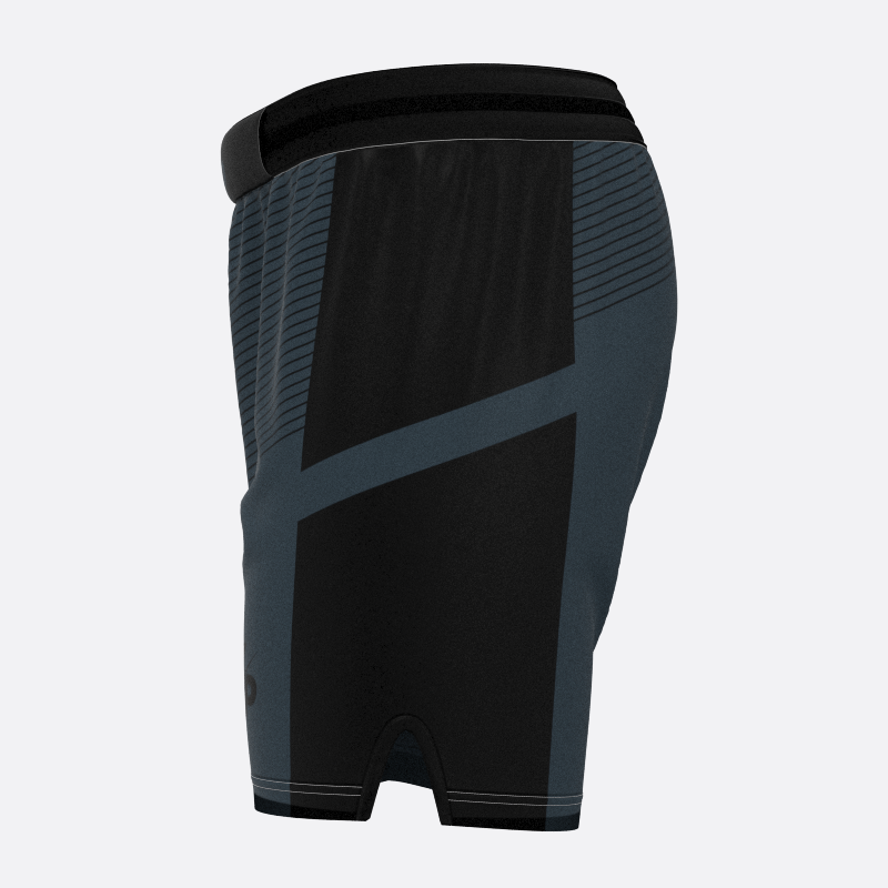 Pinstriped Sport Shorts In Slate Xtreme Pro Apparel