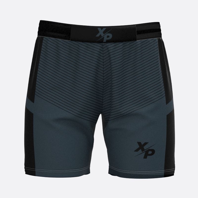 Pinstriped Sport Shorts In Slate Xtreme Pro Apparel