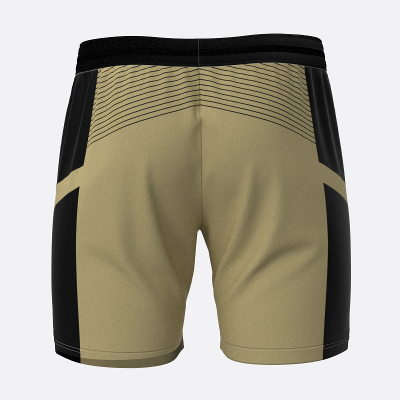 Pinstriped Sport Shorts In Vegas Gold Xtreme Pro Apparel