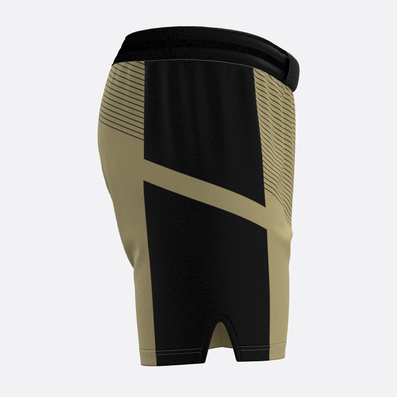 Pinstriped Sport Shorts In Vegas Gold Xtreme Pro Apparel