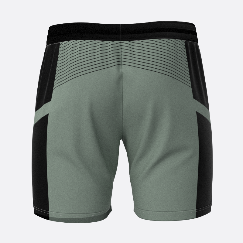 Pinstriped Sport Shorts In Warm Green Xtreme Pro Apparel