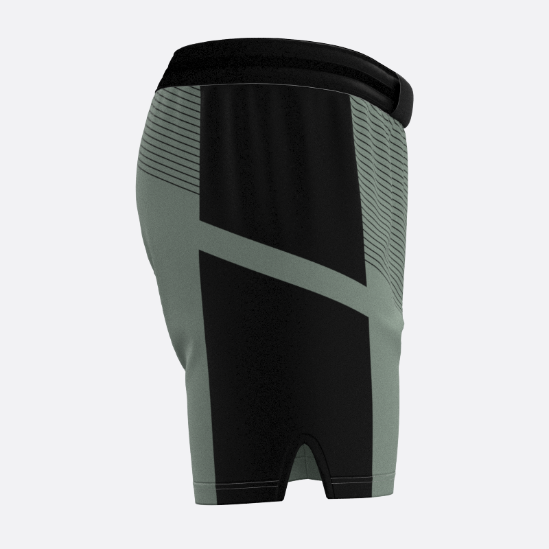Pinstriped Sport Shorts In Warm Green Xtreme Pro Apparel