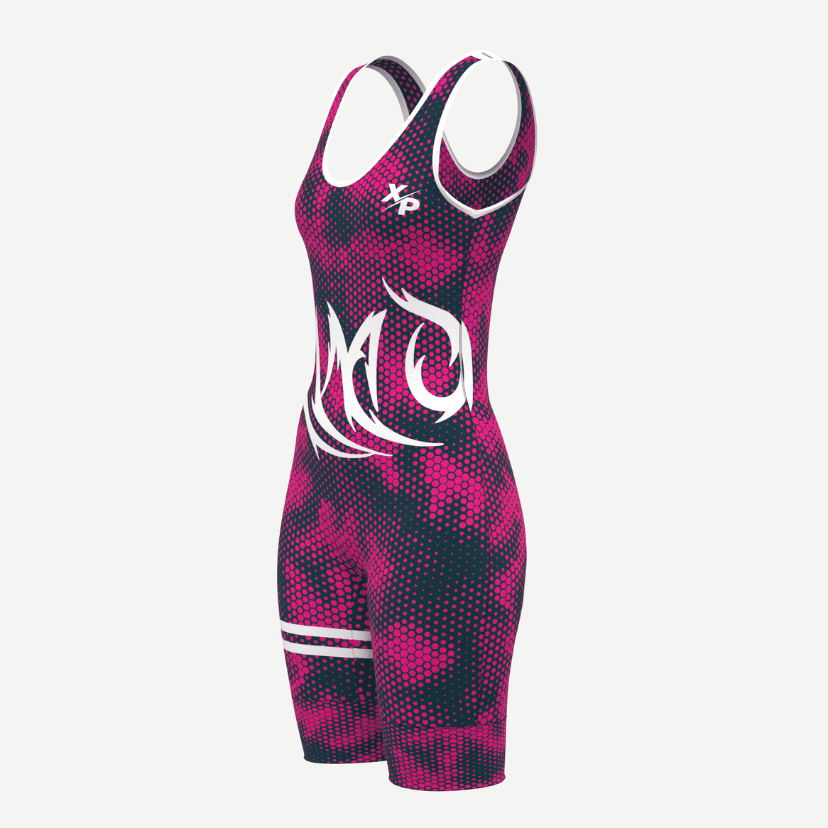 Pixelated Camo Wrestling Singlet Women Xtreme Pro Apparel