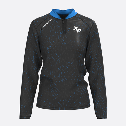 Caged Quarter Zip Jacket in Blue Xtreme Pro Apparel