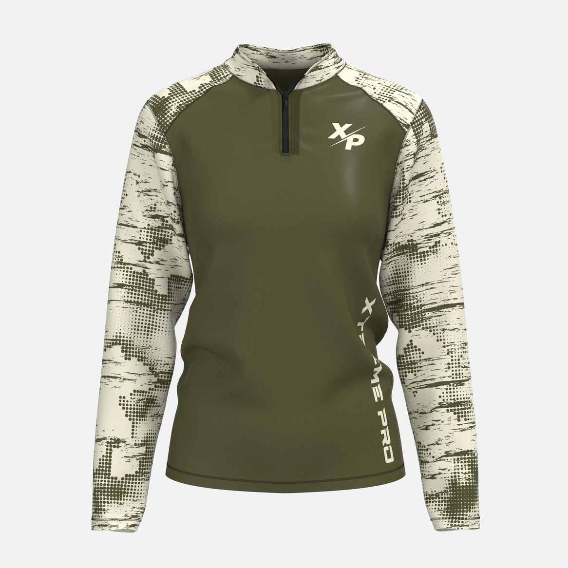 Desert Storm Quarter Zip Jacket in Army Xtreme Pro Apparel