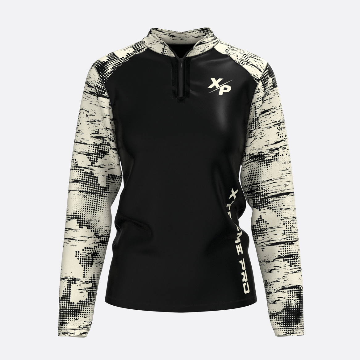 Desert Storm Quarter Zip Jacket in Black Xtreme Pro Apparel