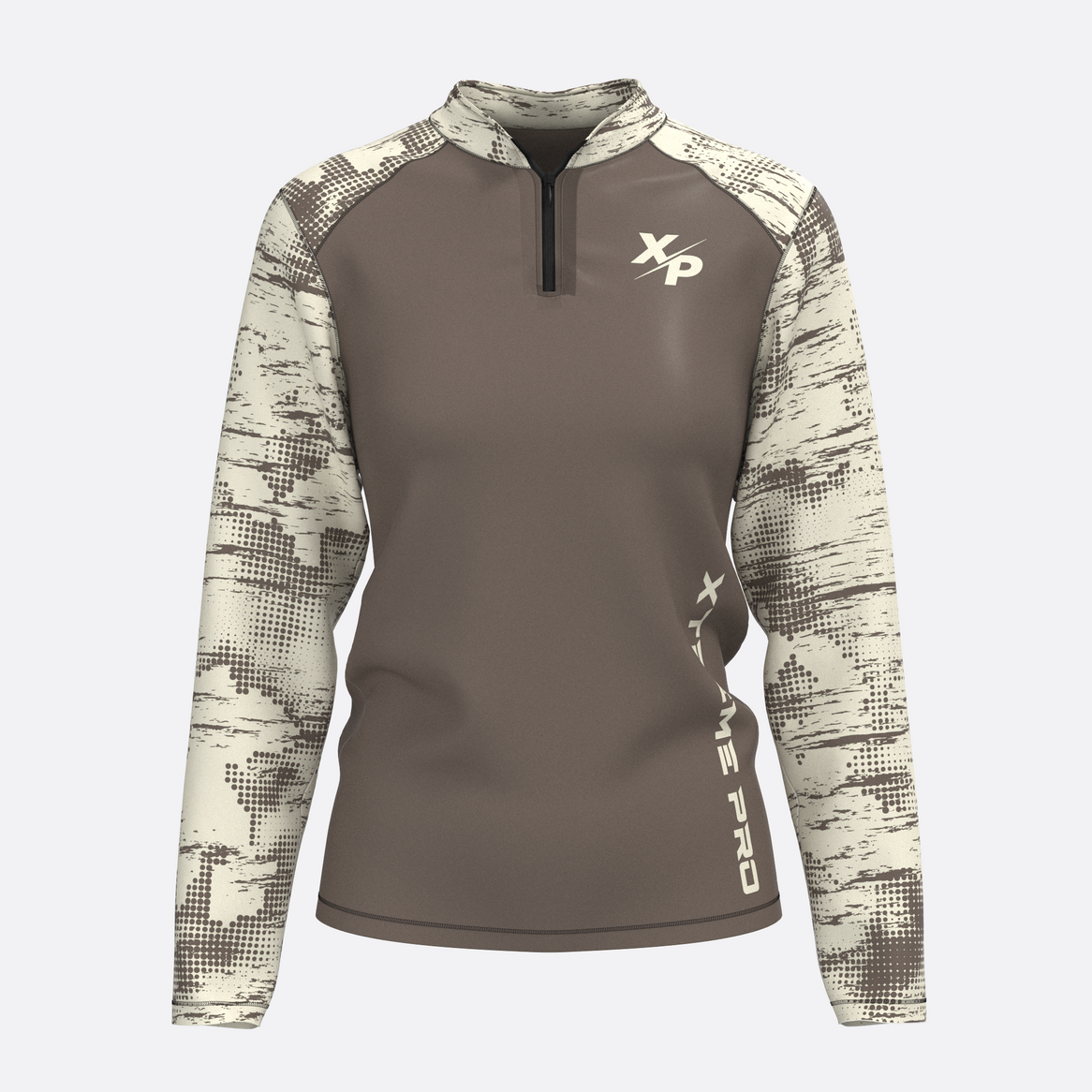 Desert Storm Quarter Zip Jacket in Sand Xtreme Pro Apparel