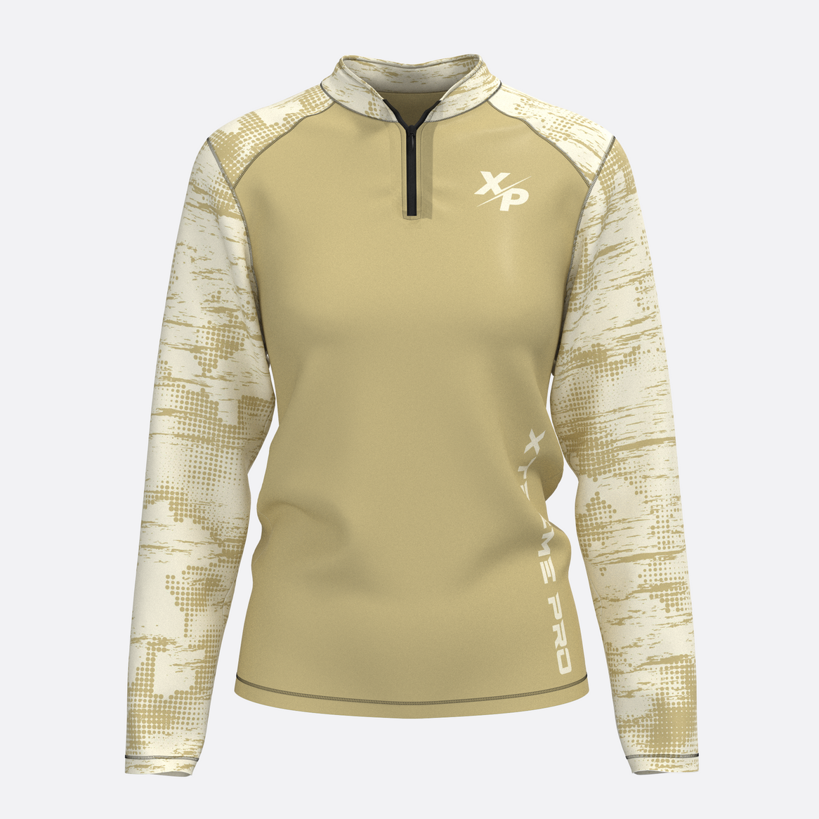 Desert Storm Quarter Zip Jacket in Vegas Gold Xtreme Pro Apparel