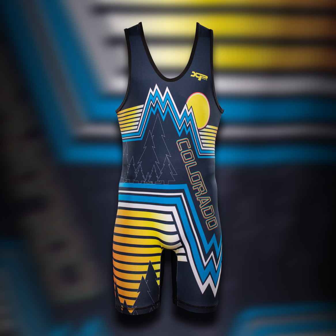 Retro Colorado Singlet - Dark Blue Xtreme Pro Apparel