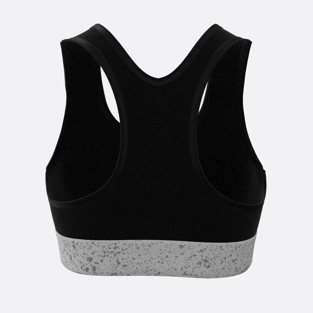 Speckle XP Logo Sports Bra in Black Xtreme Pro Apparel