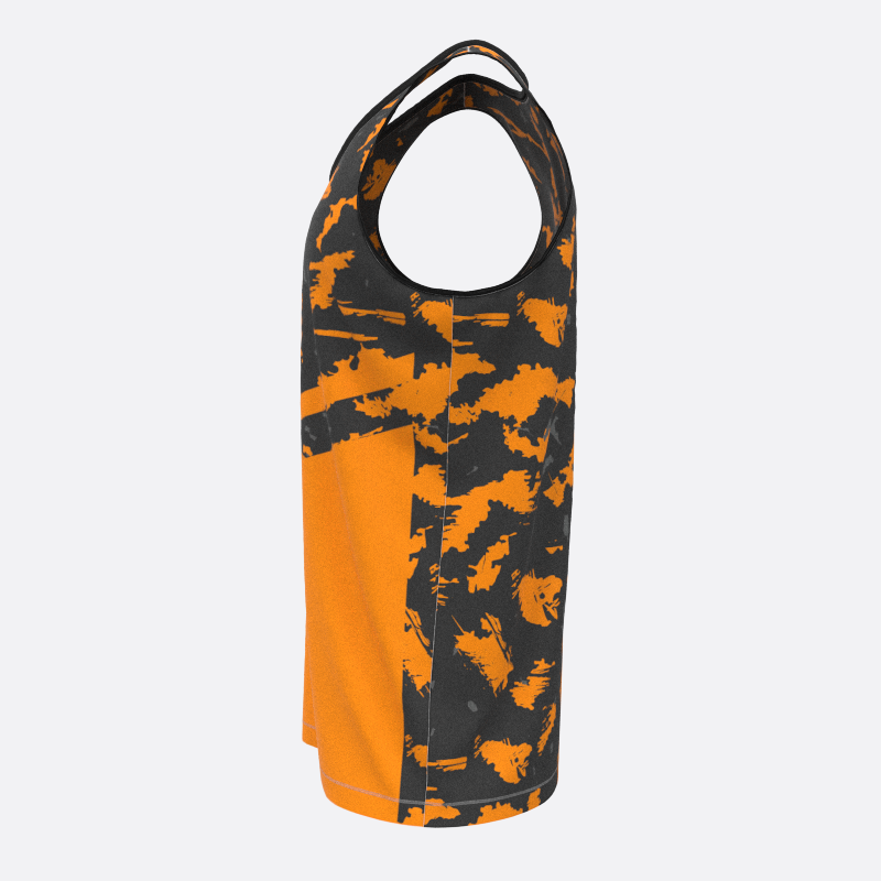 Camo Track Tank Top in Orange Xtreme Pro Apparel