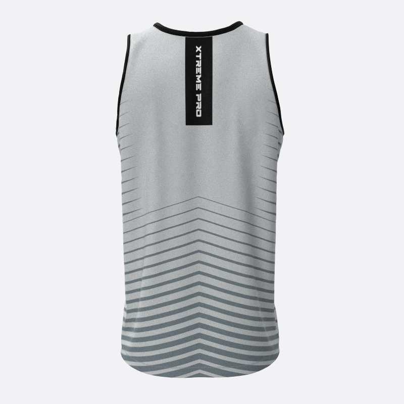 High Jump Track Tank Top in Grey Xtreme Pro Apparel