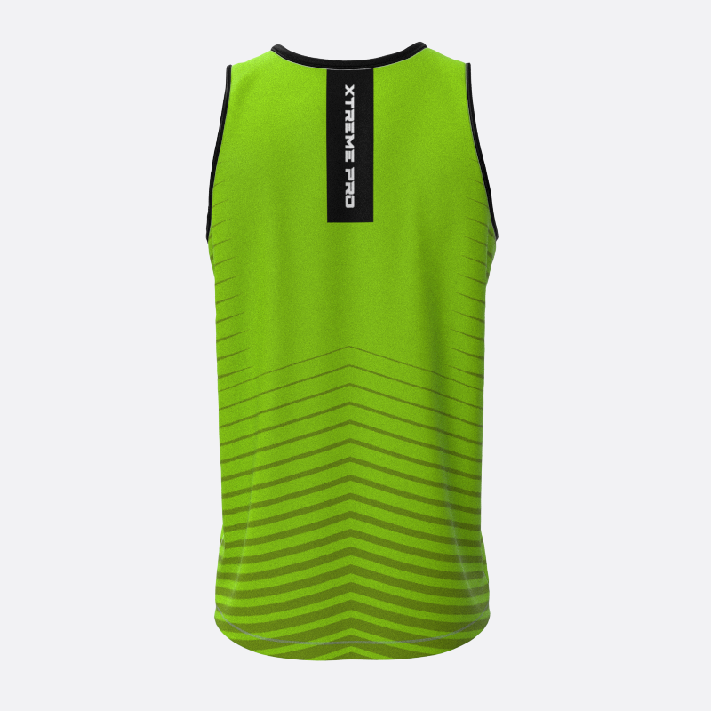 High Jump Track Tank Top in Neon Green Xtreme Pro Apparel