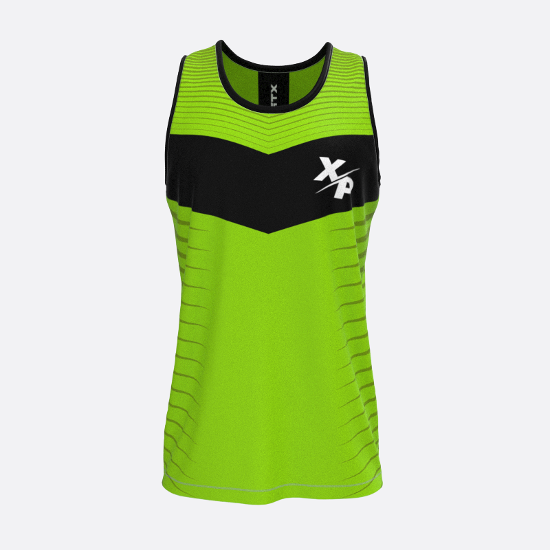 High Jump Track Tank Top in Neon Green Xtreme Pro Apparel