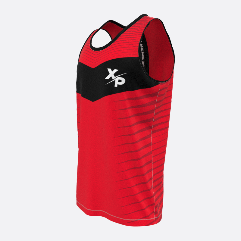 High Jump Track Tank Top in Red Xtreme Pro Apparel