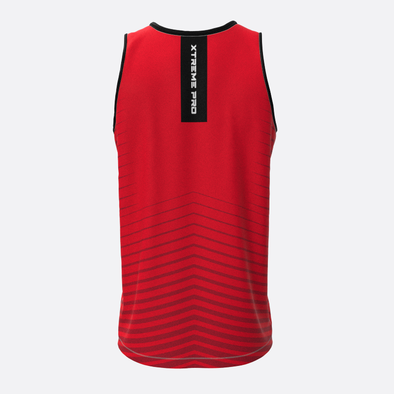 High Jump Track Tank Top in Red Xtreme Pro Apparel