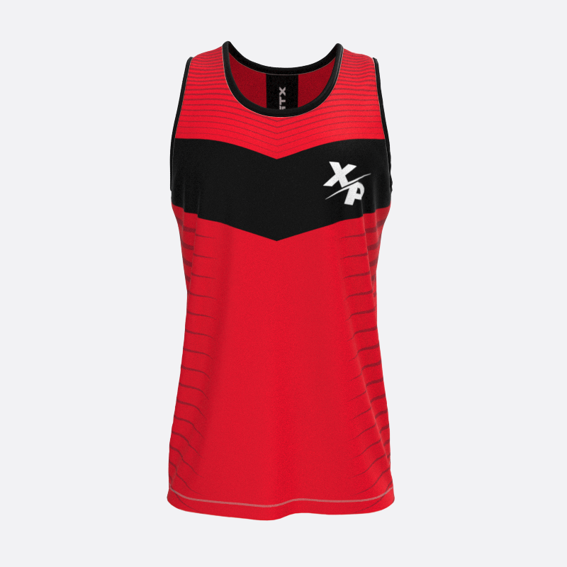 High Jump Track Tank Top in Red Xtreme Pro Apparel